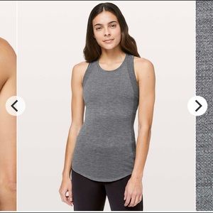 Lululemon Aerial Silk Tank, Dark Gray, 10